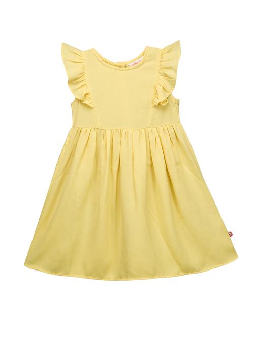 yellow polyester frock - 14533988 - Standard Image - 1