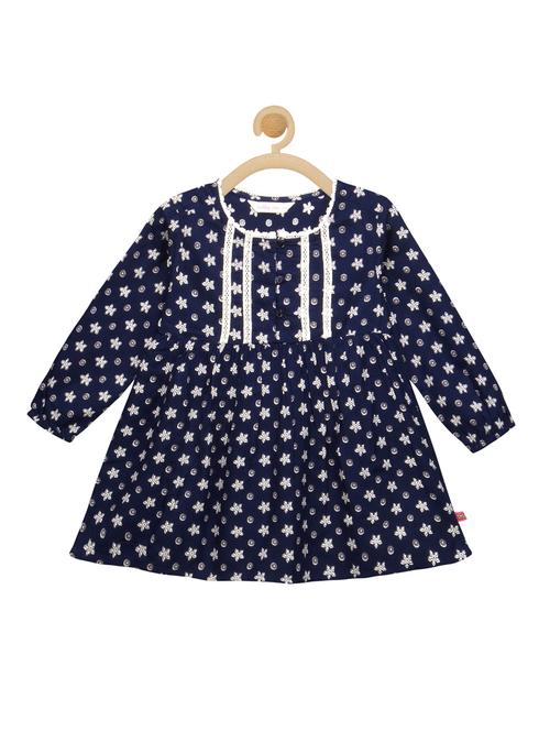 blue rayon frock - 14533989 - Standard Image - 1