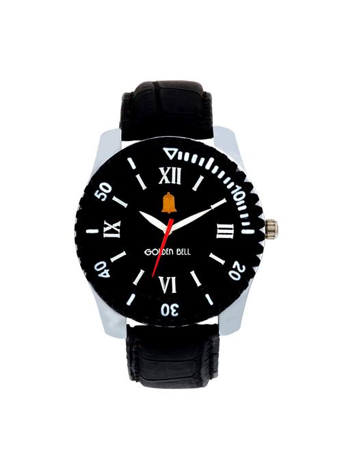 Golden Bell Black Strap Analog Wrist Watch for Men - GB-352 - 14534635 - Very Small Image - 1