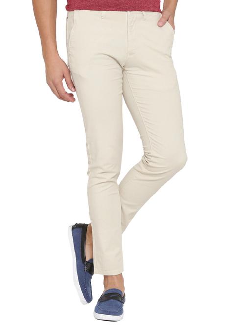 white cotton chinos - 14534696 - Very Small Image - 1