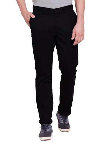 black cotton chinos casual trouser - 14534702 - Very Small Image - 1