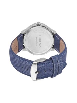 lorenz mk-1058a denim strap analog watch - 14534972 - Standard Image - 3