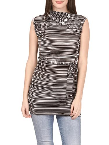 black rayon casual top - 14535214 - Very Small Image - 1