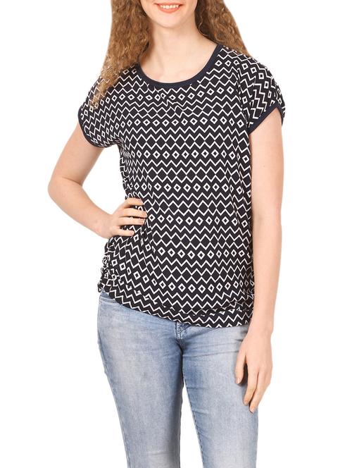 black hosery casual top - 14535248 - Very Small Image - 1