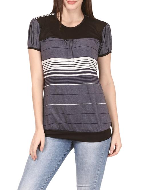 multi colored hosery casual top - 14535261 - Very Small Image - 1