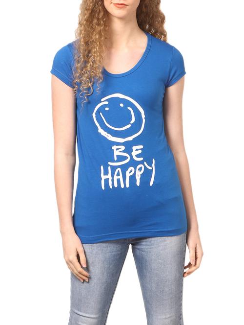 blue hosery casual tee - 14535279 - Very Small Image - 1