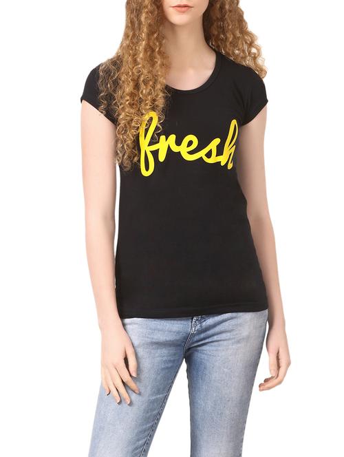 black hosery casual tee - 14535350 - Very Small Image - 1