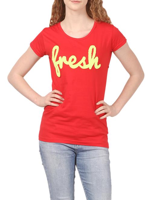 red hosery casual tee - 14535362 - Very Small Image - 1