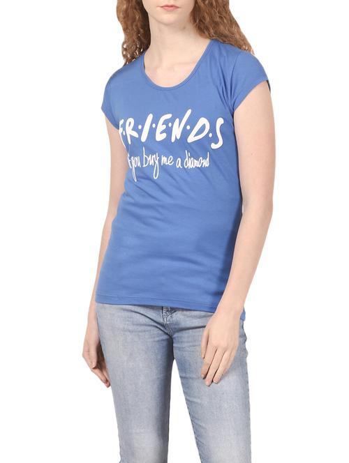 blue hosery casual tee - 14535370 - Very Small Image - 1