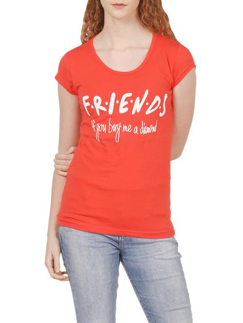 red hosery casual tee - 14535377 - Very Small Image - 1