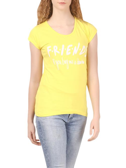 yellow hosery casual tee - 14535385 - Very Small Image - 1
