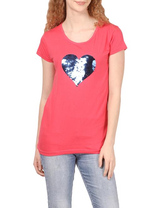 pink hosery casual top - 14535389 - Very Small Image - 1