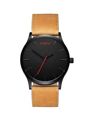 lorenz genuine combo of 2 tan & black analog watch- for men- mk-4849a - 14535511 - Standard Image - 4