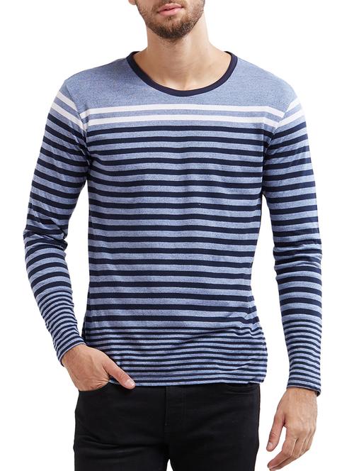blue cotton t-shirt - 14535557 - Very Small Image - 1