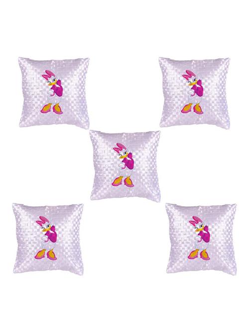 Cartoon Character "Daisy duck" Printed Set Of 5 Cushion Covers - 14535569 - Standard Image - 1
