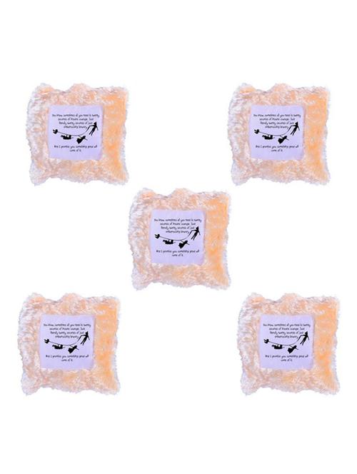 "Simple Quote" Printed Set Of 5 Cushion Covers - 14535593 - Standard Image - 1