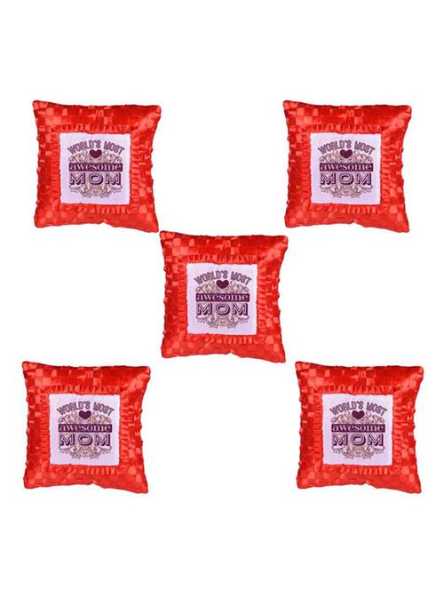 "Best Mom" Printed Set Of 5 Cushion Covers - 14535604 - Standard Image - 1