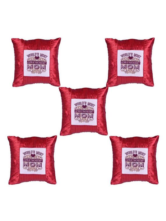"Best Mom" Printed Set Of 5 Cushion Covers - 14535605 - Zoom Image - 1