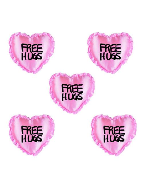 "Free Hugs" Quoted Printed Set Of 5 Cushion Covers - 14535677 - Standard Image - 1