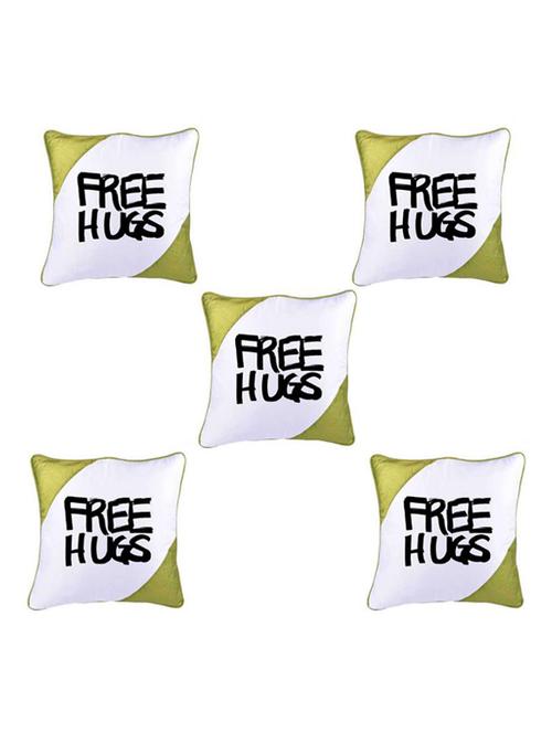 "Free Hugs" Quoted Printed Set Of 5 Cushion Covers - 14535680 - Standard Image - 1