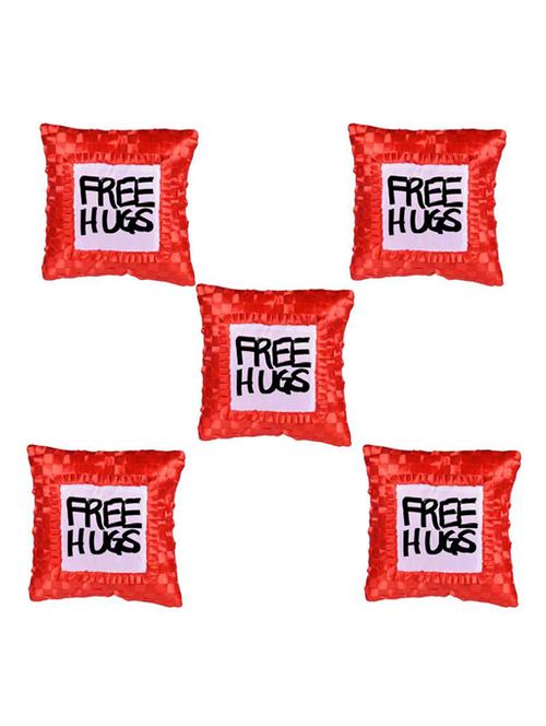 "Free Hugs" Quoted Printed Set Of 5 Cushion Covers - 14535683 - Standard Image - 1