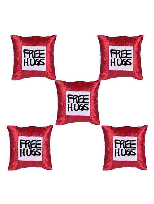 "Free Hugs" Quoted Printed Set Of 5 Cushion Covers - 14535684 - Standard Image - 1
