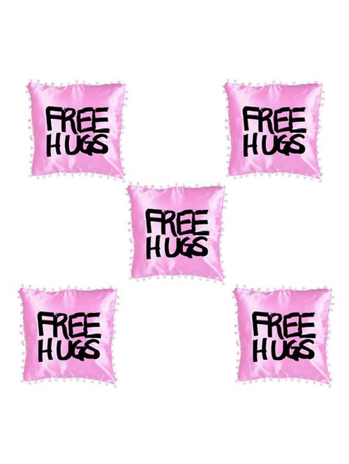 "Free Hugs" Quoted Printed Set Of 5 Cushion Covers - 14535687 - Standard Image - 1