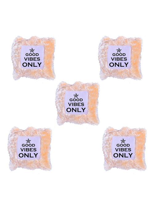 "Good Vibes" Quoted Printed Cusion Cover Set of 5 - 14535711 - Standard Image - 1