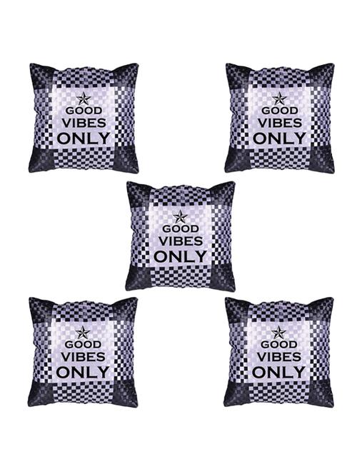 Snoby "Good Vibes" Quoted printed Cusion Cover Set of 5 - 14535715 - Standard Image - 1