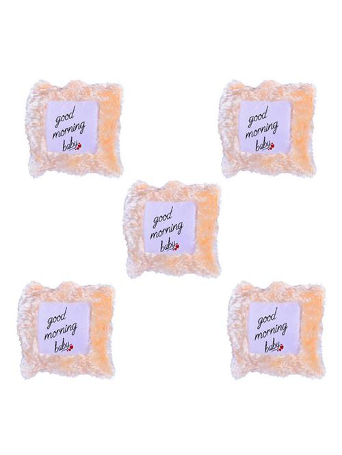 "Good Morning" Quoted Printed Set Of 5 Cushion Covers - 14535750 - Standard Image - 1