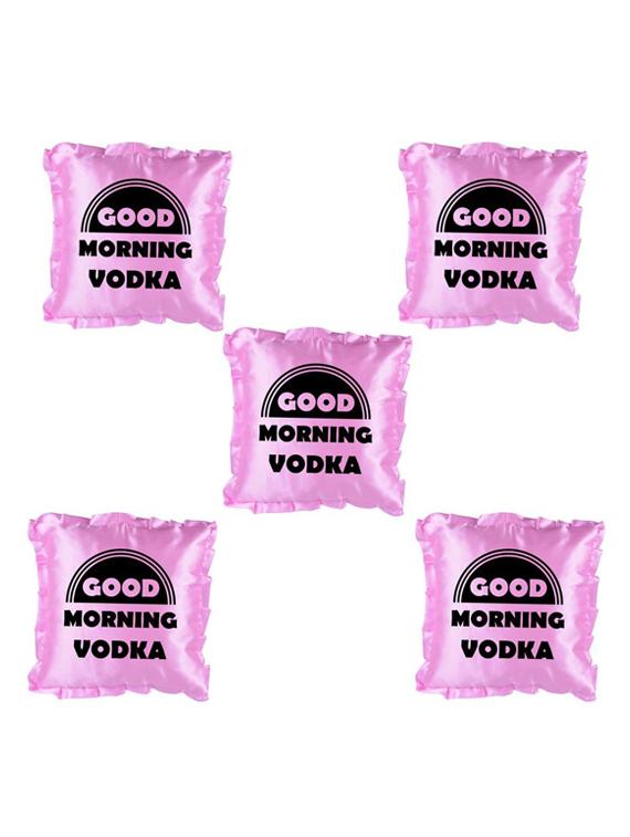 "Good Morning" Quoted Printed Set Of 5 Cushion Covers - 14535760 - Zoom Image - 1