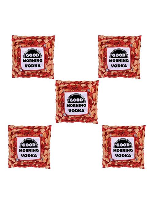 "Good Morning" Quoted Printed Set Of 5 Cushion Covers - 14535769 - Standard Image - 1