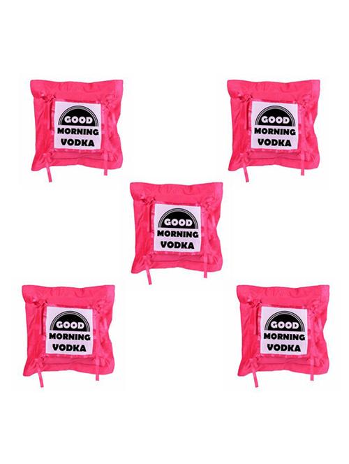 "Good Morning" Quoted Printed Set Of 5 Cushion Covers - 14535773 - Standard Image - 1