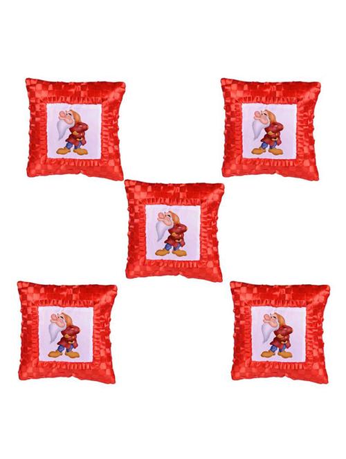 Cartoon" Dwarf" Printed Set Of 5 Cushion Covers - 14535801 - Standard Image - 1