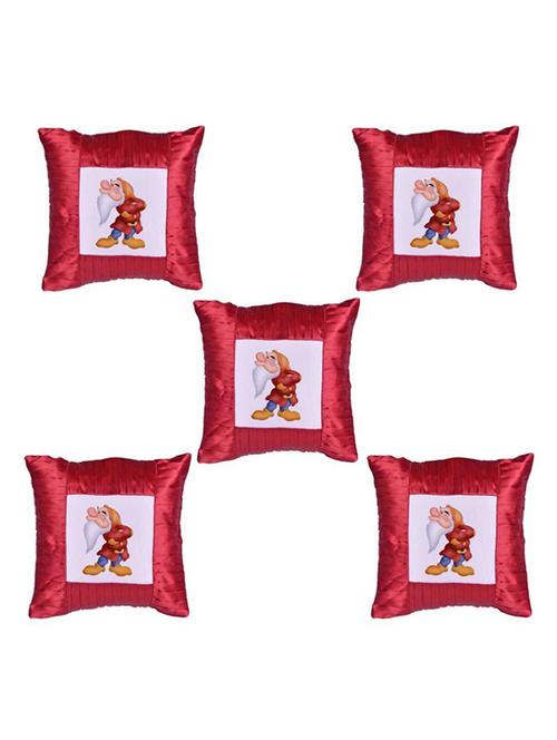 Snoby Cartoon" Dwarf" Printed Cusion Cover Set of 5 - 14535802 - Standard Image - 1