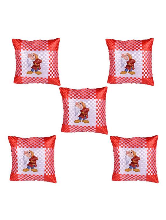 Cartoon" Dwarf" Printed Set Of 5 Cushion Covers - 14535808 - Zoom Image - 1