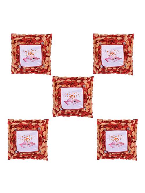Expressing Love Printed Set Of 5 Cushion Covers - 14535869 - Standard Image - 1