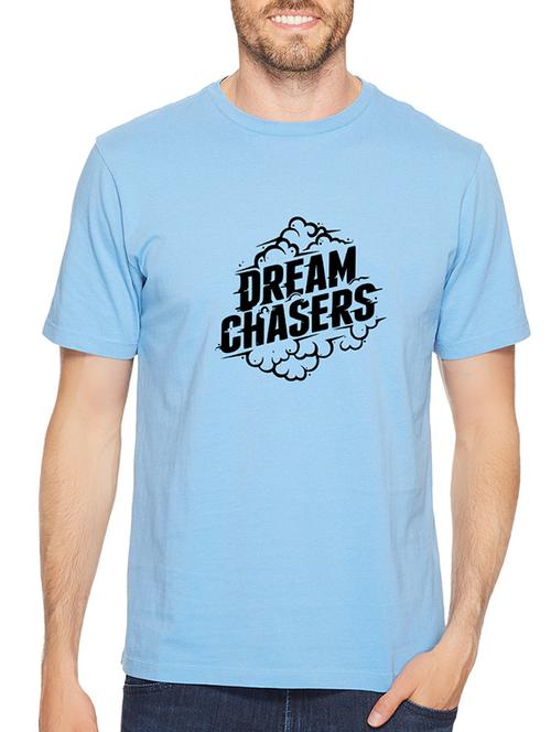 blue cotton chest print tshirt - 14536042 - Standard Image - 1