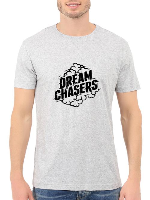 grey cotton chest print tshirt - 14536045 - Standard Image - 1