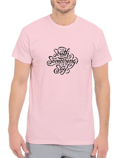 pink cotton chest print tshirt - 14536070 - Standard Image - 1