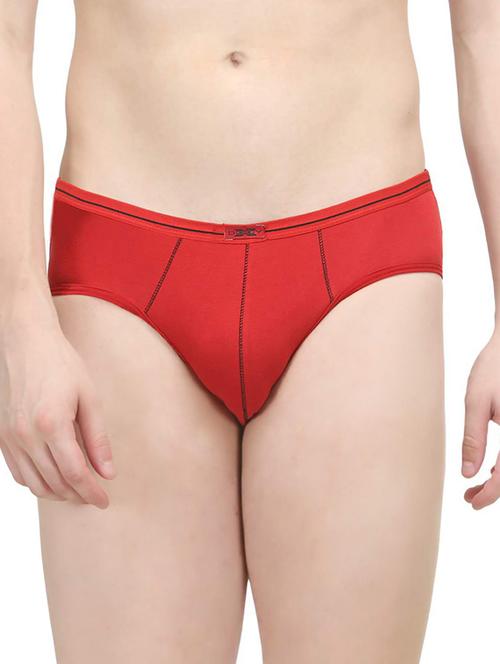 red cotton brief - 14536220 - Standard Image - 1