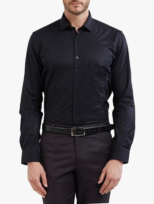 black cotton casual shirt - 14536549 - Very Small Image - 1