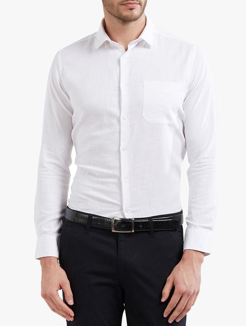 white cotton formal shirt - 14536552 - Very Small Image - 1