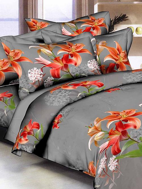 Micro Fibre Double Bedsheet With Two pillow covers - 14536575 - Standard Image - 1