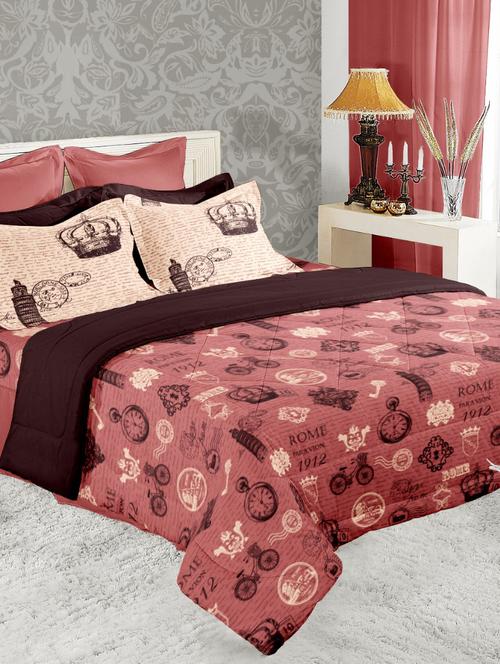 100% Cotton Double Bedsheet With Two pillow covers - 14536613 - Very Small Image - 1