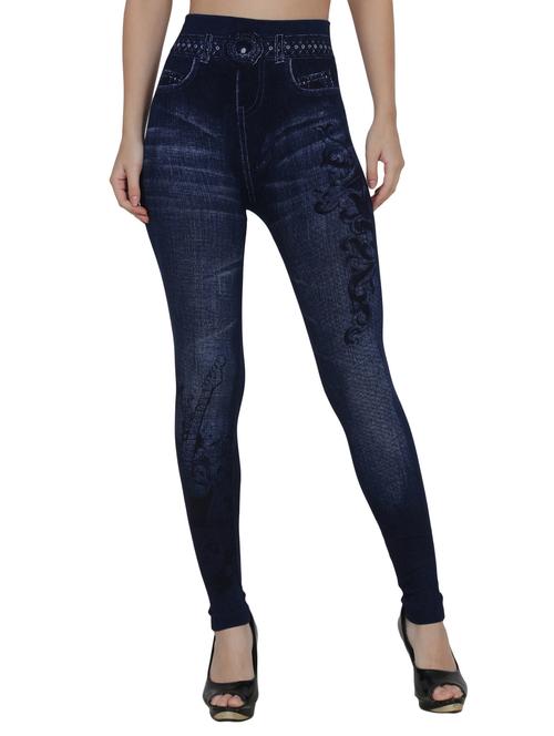dark blue cotton jeggings - 14536670 - Very Small Image - 1