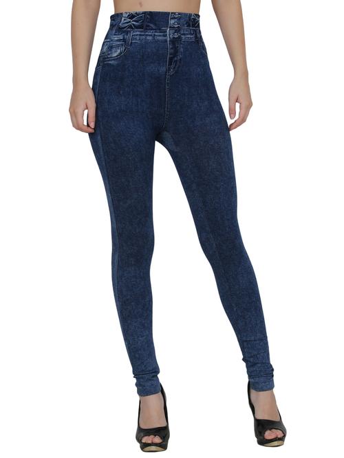 dark blue cotton jeggings - 14536673 - Very Small Image - 1