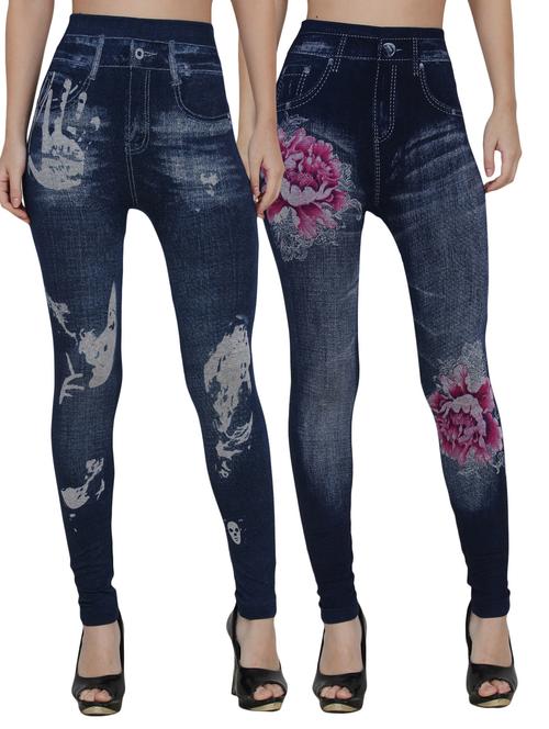 set of 2 dark blue jegging - 14536709 - Very Small Image - 1