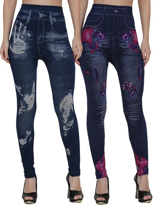 set of 2 dark blue jegging - 14536711 - Very Small Image - 1