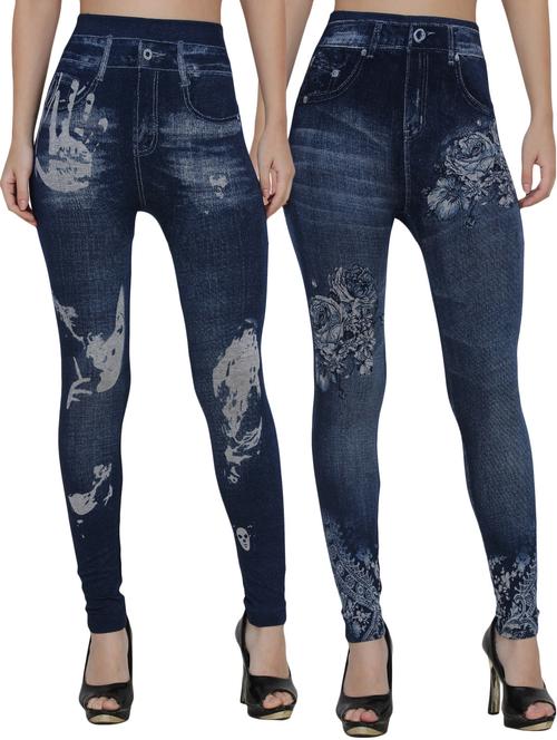 set of 2 dark blue jegging - 14536713 - Very Small Image - 1